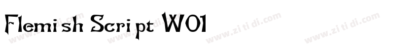 Flemish Script W01字体转换